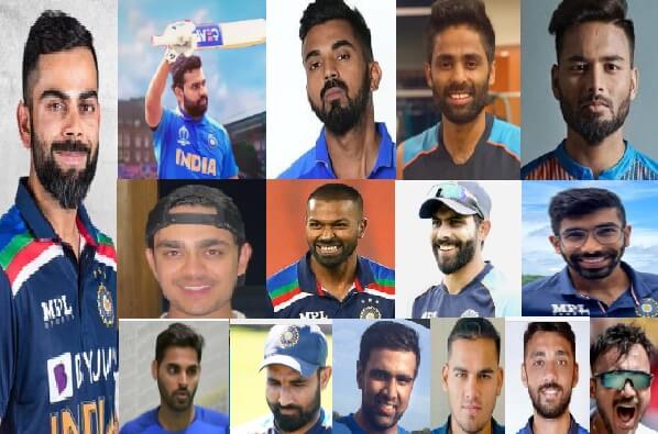 Team India Squads
