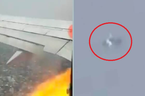 Fire in Spicejet Plane