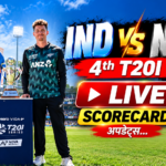 India vs New Zealand 4th T20I Live Scorecard